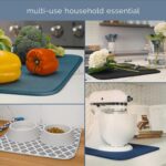 👉 dish drying mat for quick drying of dishes and keeping kitchen counter clean and dry