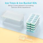 Ice cube tray with lid helps you make clean and odor-free ice cubes easily.