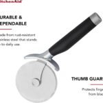 👉 pizza cutter wheel for quick and even slicing of pizza with effortless cutting