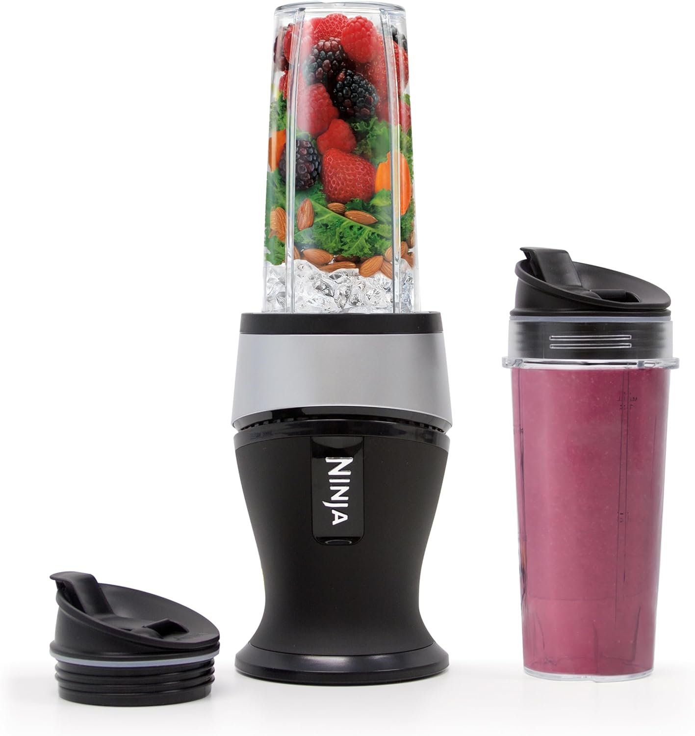 Portable blender for making fresh juices, smoothies, and shakes anytime.